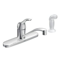 Moen Adler Chrome One-Handle Low Arc Kitchen Faucet