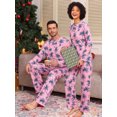 thumbnail image 4 of MINTREUS Couple Pajama Sets Soft PJs Sets for Couples/Women/Men Matching Sleepwear with Pockets, 4 of 6