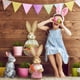 thumbnail image 5 of Easter Bunny Decor Easter Straw Bunny Figurine, 14" Tabletop Sisal Easter Bunny Figurine with Carrot, Straw Rabbit Decor Statue, Spring Decorations for Home Farm (D), 5 of 5