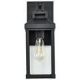 thumbnail image 3 of Nuvo Lighting Corning 1 Light Medium Wall Lantern Matte Black with Clear Glass, 3 of 8