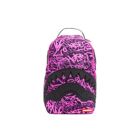 Sprayground - NEW Sprayground Pink Scribble Shark Backpack One Size - 0