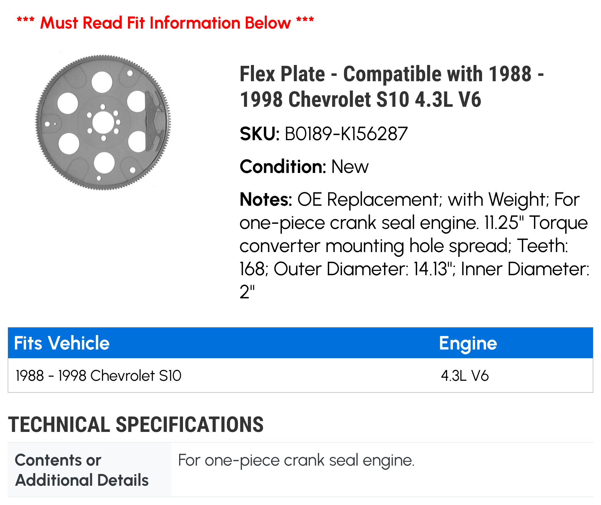 LS Engine Flexplate Fitment Guide, 45 OFF