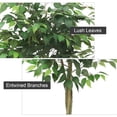 thumbnail image 5 of Artificial Banyan Trees, Simulated Banyan Tree, Fake Tree with Silk Realistic Leaves and Lifelike Trunk, Artificial Plants Faux Ficus Tree with Pot for Indoor Outdoor Home Office Living Room Decor, 5 of 9