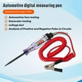 thumbnail image 3 of Automotive Test Light 5-90V DC Digital LED Circuit Tester – Heavy-Duty Auto Bidirectional Voltage Tester with Voltmeter, Needle Guard, 102" Spring Wire for Vehicle Electrical Testing. red red, 3 of 5