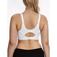thumbnail image 4 of Deyllo Seamless Sport Bras for Women High Impact Workout Bras Non Padded Breathable White Yoga Exercise Bra Clothes Size 40B, 4 of 4