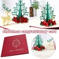 thumbnail image 2 of Less Than 5 Greeting Card Handmade Paper Card Christmas Tree Greeting Postcard Three- Diy Sculpture Fawn Christmas 3d Card Home DIY, 2 of 9
