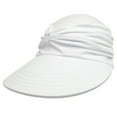 thumbnail image 2 of WSBArt Womens Sun Hat Wide Brim Summer UPF 50+ UV Protection Beach Sport Ponytail Sun Visor Cap, White, 2 of 7
