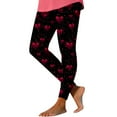 thumbnail image 3 of DDAPJ pyju Valentine Day Leggings for Women Cute Heart Printed Casual Workout Tights High Waist Stretch Yoga Running Pants Clearance Sale Multicolor#3 M, 3 of 5