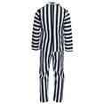 thumbnail image 3 of Bugman 80’s Beetle Adult Premium Halloween Costume Cosplay - Black and White Striped Suit, 3 Piece Set for Men, 3 of 6