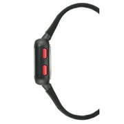 Armitron Unisex Adult Sport Wristwatch with Black Square Dial and Red Strap