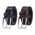 thumbnail image 3 of Guardurnaity Cinturón de jeans para hombres - Versatilidad confiable Fabricado con cuero de vaca Durable Cinturones para hombres Amplia aplicación Cinturones marrón3.5cm 110cm, 3 of 6