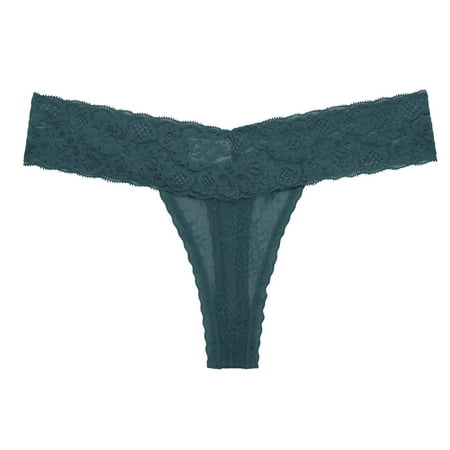 

Dtydtpe lingerie for women Women Lace Boyshort Panties Low Rise Underwear Ladies Comfortable Underpants Female Lingerie Blue