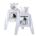 thumbnail image 7 of Madison Beer The Spinnin Tour 2024 Merch Hoodie Womens Cat Ear Sweatshirts Hip Hop Merch Short Hooded Pullover Crop Top, 7 of 7