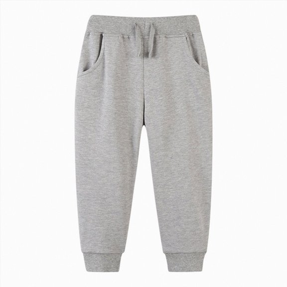 Gubotare Toddler Boys Pants Joggers Boys Cargo Joggers Pants Elastic Waist Casual Jogging Trousers for Kids 18 24 Months (Light Gray,18-24 Months)