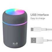 ASKITO 300ml Colorful USB Mini Ultrasonic Cool Mist Humidifier LED Night Light 2 Mist Mode Auto Shut-Off