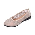 thumbnail image 2 of Willtoo Women's Ballet Flats Round Toe Slip on Lace ballerina Flat Comfortable Wedding Casual Dressy Floral Flats Shoes, 2 of 7