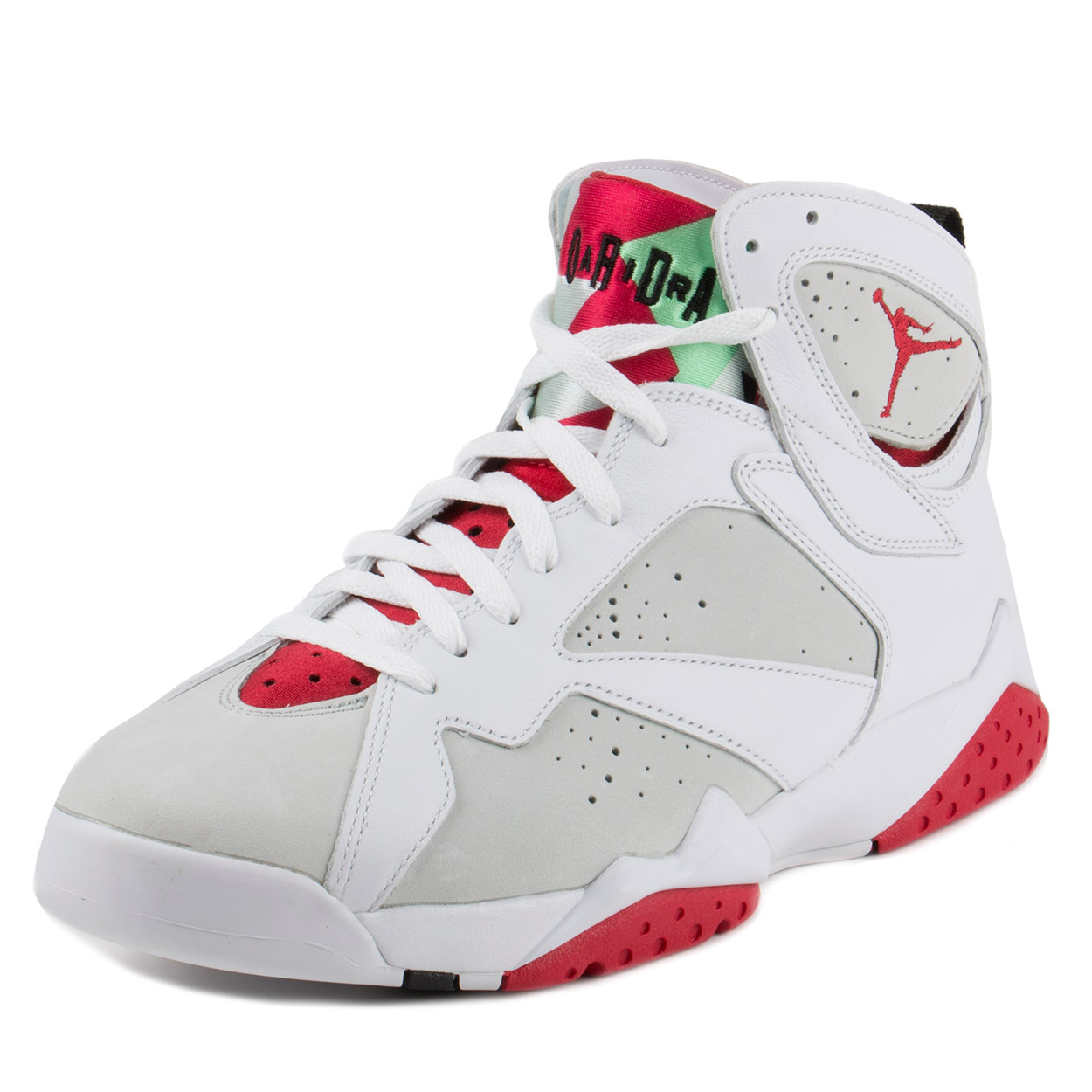 Nike Mens Air Jordan 7 Retro "Hare" White/True Red-Light Silver 304775-125 - image 1 of 5