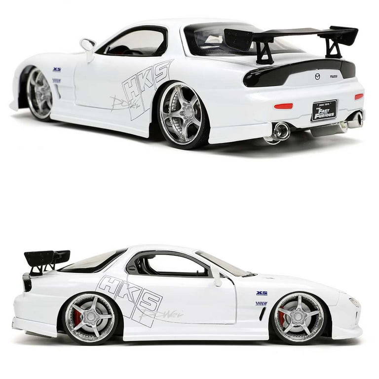 Jada Toys Fast & Furious: 1993 Mazda RX-7 HKS (White) 1/24
