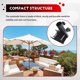 thumbnail image 5 of Portable Garden Courtyard Parasol Stand Heavy Duty Umbrella Holder Clip Outdoor Patio Beach Clamp Stable Fixed Bracket, 5 of 5