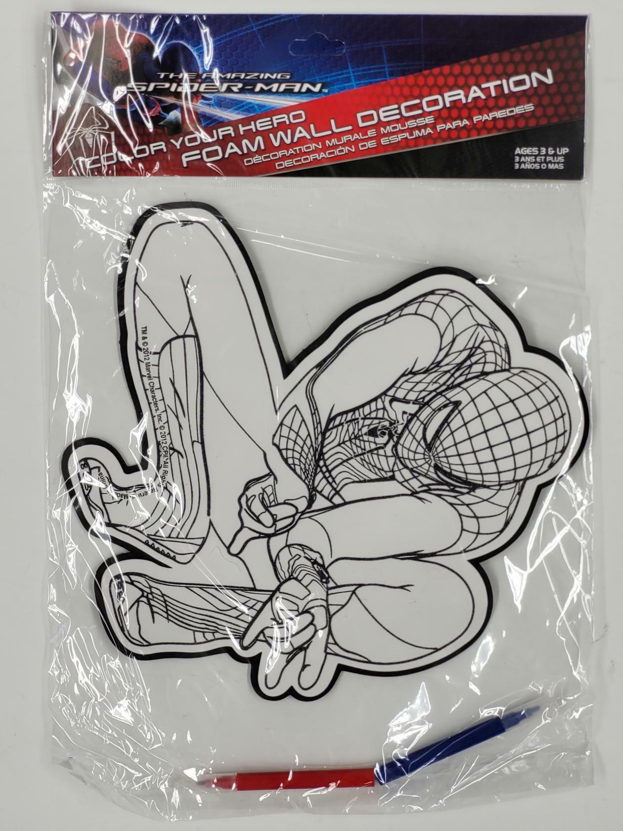 Marvel Universe Foam Wall Decoration (Captain America) - Color Your Hero -Ages 3 +
