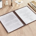 thumbnail image 2 of TrueCraftware-Set of 10 Brown 8-1/2” x 11” Double Fold Restaurant Menu Covers 2 Page 4 View Crystal Clear Menu Folder Menu Book Holders for Bar Cafe Restaurant Book, 2 of 6