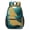 Green and Gold, variant on White and Gold Marble Pattern 17" School Backpacks for Teens,Waterproof Oxford Fabric,S-Shape Padded Straps for School,Travel,Hiking,Camping