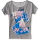 thumbnail image 1 of Camiseta gráfica Aeropostale Cloud Wonder para Mujer Gris Extragrande, 1 of 1