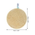 thumbnail image 2 of Unique Bargains 1 Pc Women Kitchen Sponge for Home Loofah Yellow Round, 2 of 5