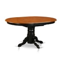 thumbnail image 3 of East West Furniture  5 Piece Dining Table Set Includes a Kitchen Table and 4 Dining Chairs, Black & Cherry (Seat Type Options) AVAT5-BLK-C, 3 of 5