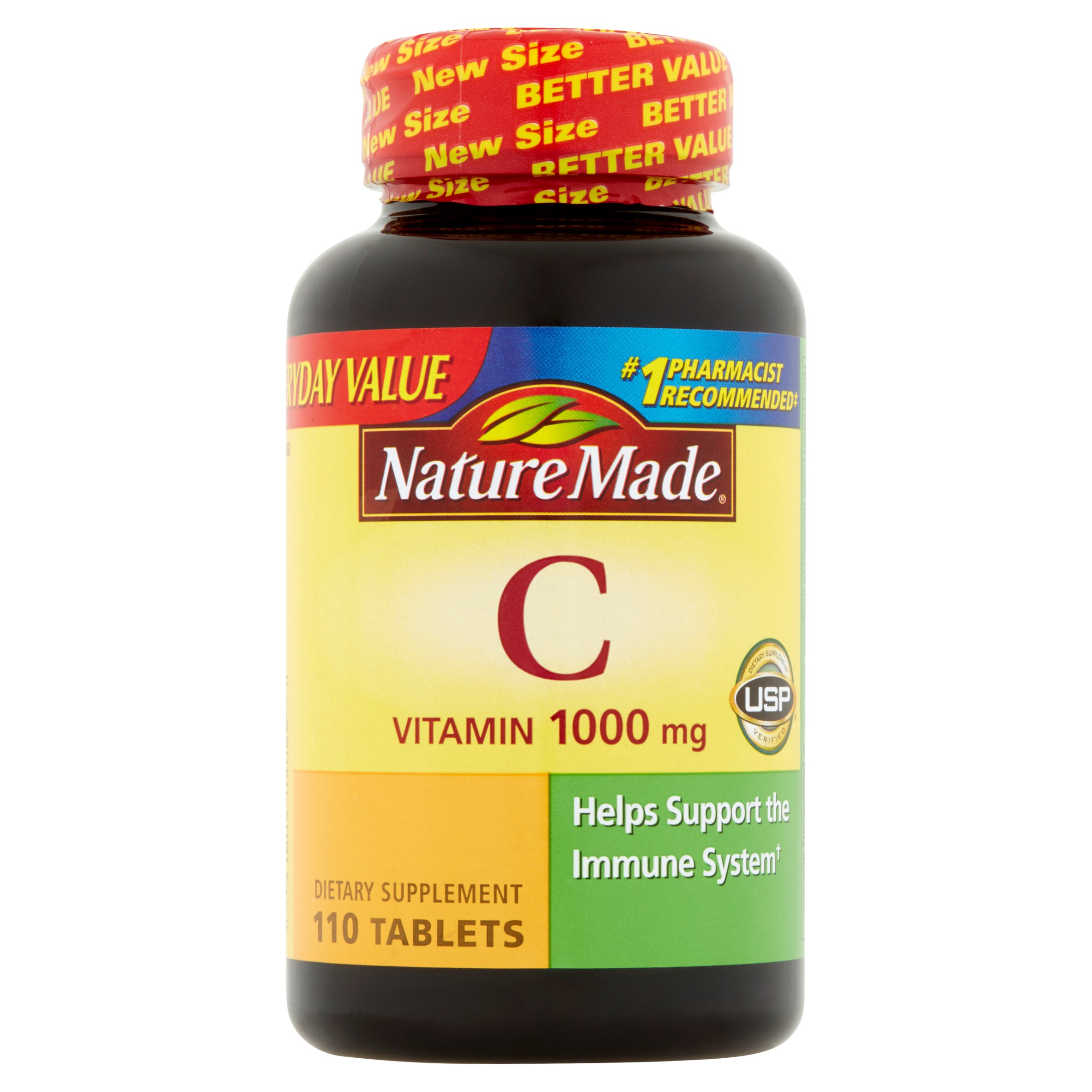Nature Made Vitamin C Tablets, 1000 mg, 110 count