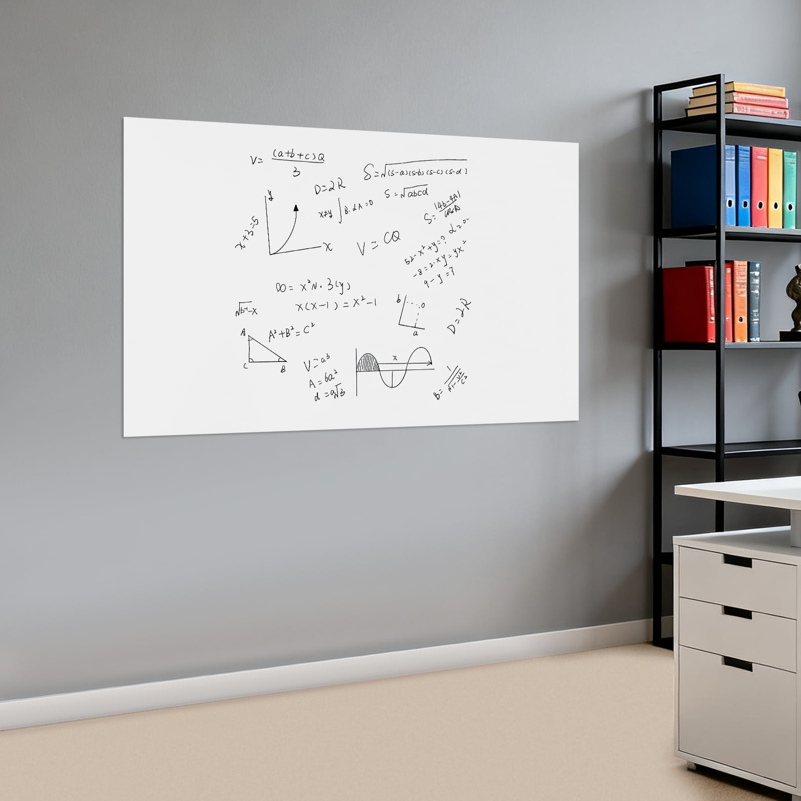 White Rectangle Magnetic Whiteboard, Magnetic Whiteboard For Office And Home, Whiteboard For Home Office