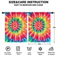 thumbnail image 2 of Blackout Kids Curtains,Colorful Rainbow Tie Dye Spiral Pattern Childrens Insulated Curtains Set Of 2,Bedroom Essentials,Toddler Room Decor 42"x54", 2 of 5