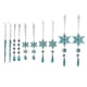 thumbnail image 2 of Adornos navideños con forma de carámbanos y copos de nieve, decoraciones invernales Azul, 2 of 7