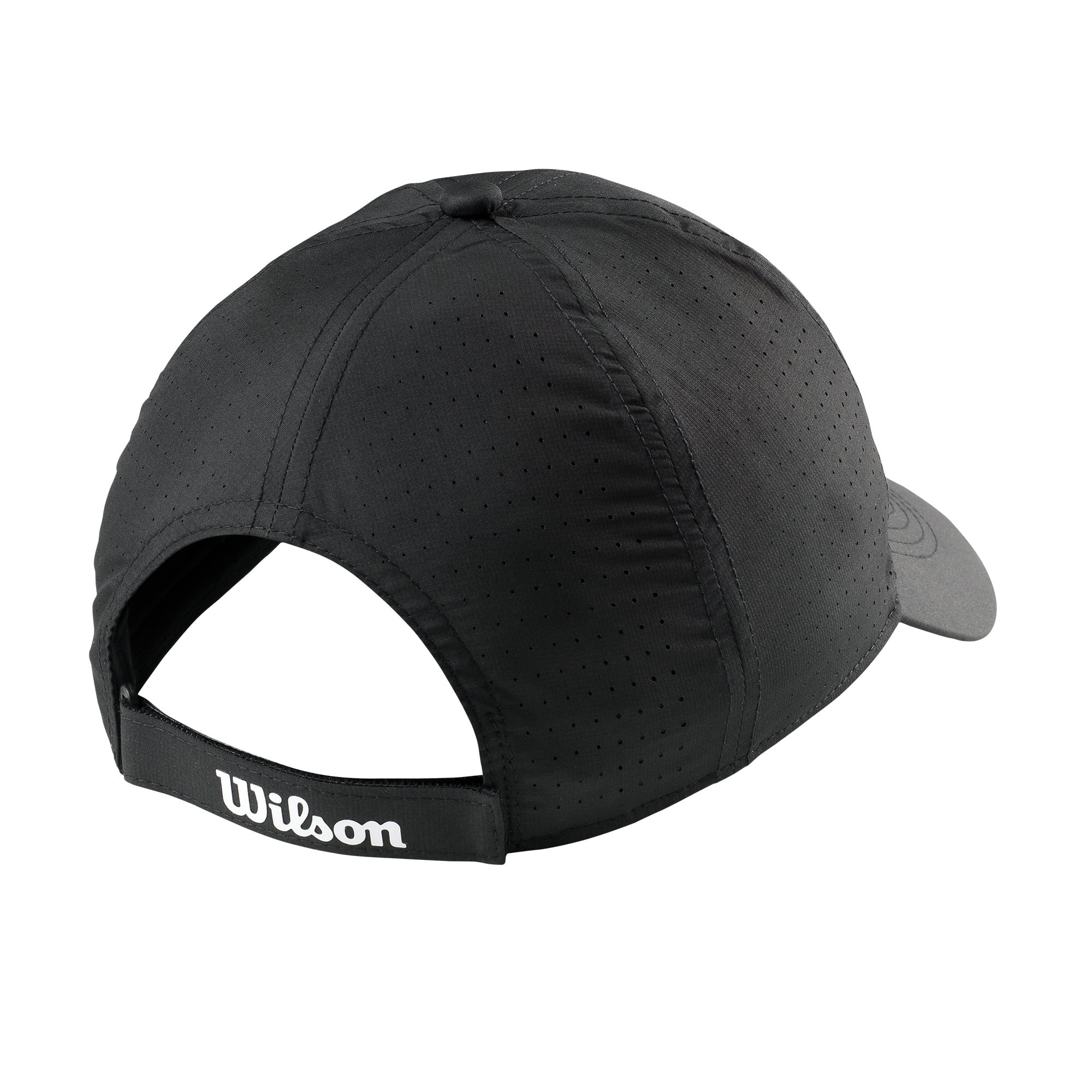 Wilson Ultralight Adult Adjustable Tennis Sport Cap/Hat, Black