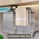 thumbnail image 3 of Toallero Gardenne, organizador de toallas, toallero, izquierda, derecha, móvil, montaje en pared, sin perforaciones, bilateral, ahorra espacio, suministros para baño y aseo., 3 of 8