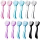 thumbnail image 1 of 12 Pieces Facial Cleansing Brush Soft Bristle Face Brush Scrub Exfoliating Facial Brushes with Handle, Face Washing Scrub Exfoliator Brush use in Face, 1 of 5