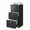 Black, variant on GALAXHERO 4 Drawer File Cabinet, Vertical Filing Cabinet with Lock and Key, Wood Storage Organizer for Home Office, Fit Letter/A4, Rustic Brown