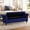 Blue, variant on Storage Ottoman Bench, Tufted Upholstered End of Bed Bench with Rolled Arms, Large Hidden Storage Bench for Bedroom, Entryway & Living Room, Blue