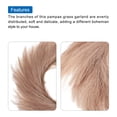 thumbnail image 4 of Uxcell Pampas Grass Wreath Brown 21.7" Faux Artificial Pampas Wreath for Front Door for Wall Decor, 4 of 6