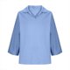 thumbnail image 5 of Tops de Manga Corta para las Mujeres de Ajuste Suelto Color Sólido 3/4 Manga Opción Blusa Verano Casual, 5 of 8