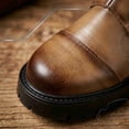 thumbnail image 5 of Men's Classic Lace-Up Combat Boots - Chunky Sole Ankle Boots for Casual & Streetwear (Available in Black & Tan), 5 of 7