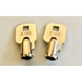 thumbnail image 2 of Master Tubular Tool Box E100 Bottom & top Lock Toolbox Lock Key, E100 Keys (E100), 2 E100 Keys (E100), Fits Toolboxes Tool Box Tool Chest (E100), Silver, 2 of 2