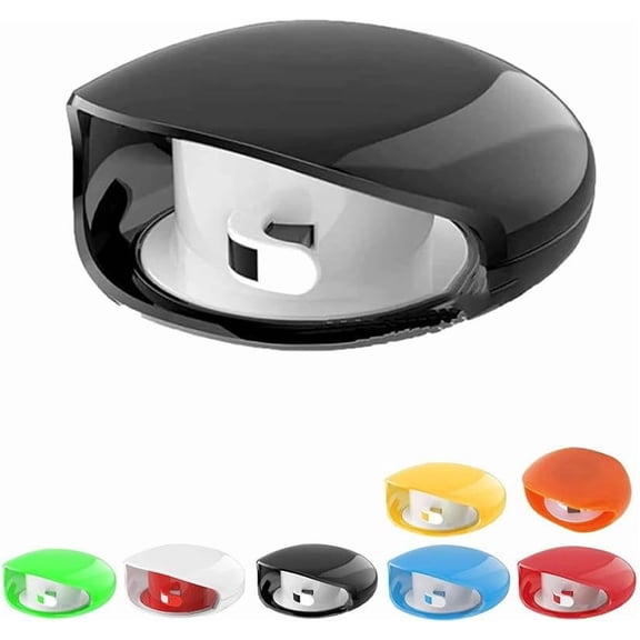 Automatic Cord Reel, Upgrade Retractable Extension Travel Cord Organizer, Small Roll Winder Case, No More Tangled Cords Headphone Holder for USB Cables, Headset Cable, Data Charging(Black)