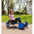 thumbnail image 3 of YBIKE Explorer Pedal Car for Kids - Pedal Go Kart - 150 lb Weight Limit (Blue), 3 of 5