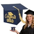 thumbnail image 2 of Graduation Cap Box Graduation Souvenir Box Fringed Presentation Box Desktop Center Decoration 2026 Class Graduation Decoration Ornament, 2 of 7