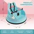 thumbnail image 4 of HETOY Ride On Bumper Car for Kids & Toddlers, 12V Electric Ride On Baby Bumping Car Gifts W/Remote Control, LED Lights & 360 Degree Spin, ASTM Certified, Sky Blue, 4 of 8