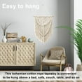 thumbnail image 3 of Wosthever Tapiz moderno diseño Simple adorno colgante en la pared cuerda de algodón macramé Tas Decoración del hogar, 3 of 6