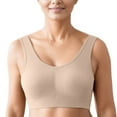 thumbnail image 4 of Sngxgn Women Sports Bras High Impact Workout Gym Activewear Bra(Beige,XXXL), 4 of 4