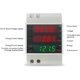 thumbnail image 3 of Medidor de energía monofásico Voltímetro Amperímetro DIN AC80-300V 100A, Medidor de electricidad Monofásico Vatímetro LCD Medidor intermedio Factor de voltaje KWh Medidor de consumo esquí esquí Gafas de esquí, 3 of 5