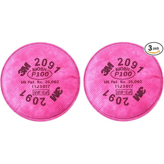 3M 2091 P100 Particulate Filter, 3 Pairs
